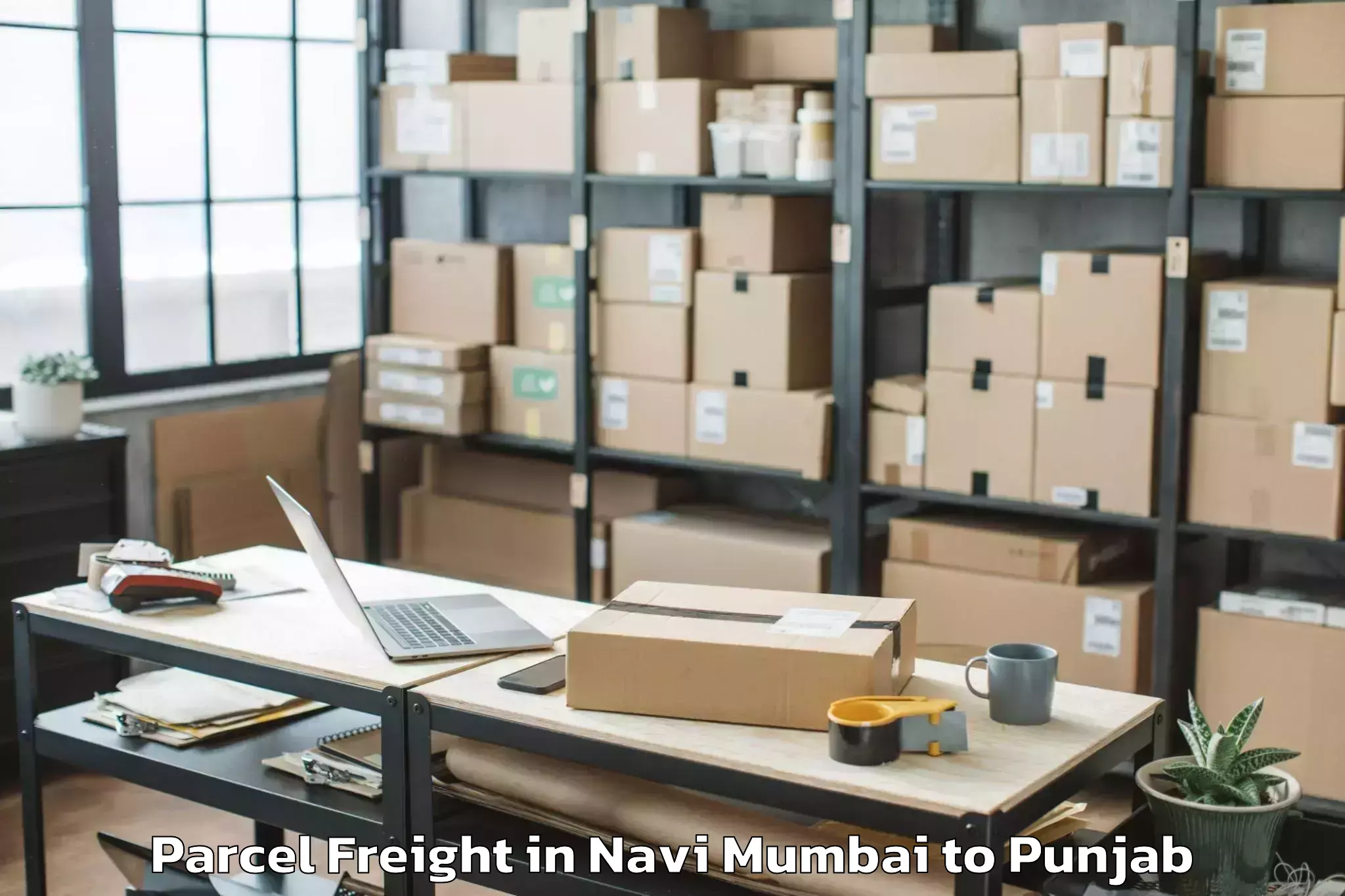 Top Navi Mumbai to Amritsar Airport Atq Parcel Freight Available